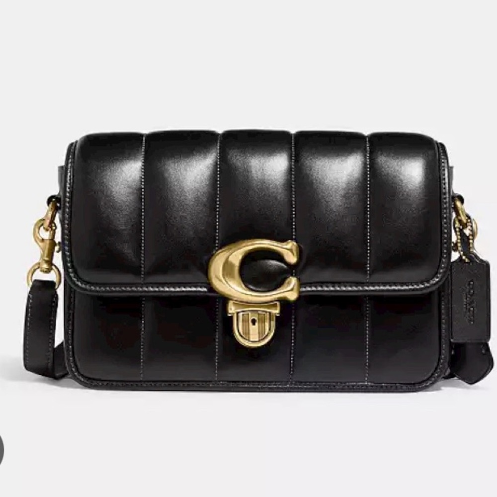 Studio Shoulder Bag With Quilting Black